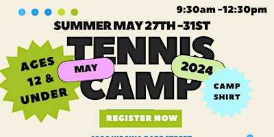 Primaire afbeelding van Summer Tennis Camp 12U