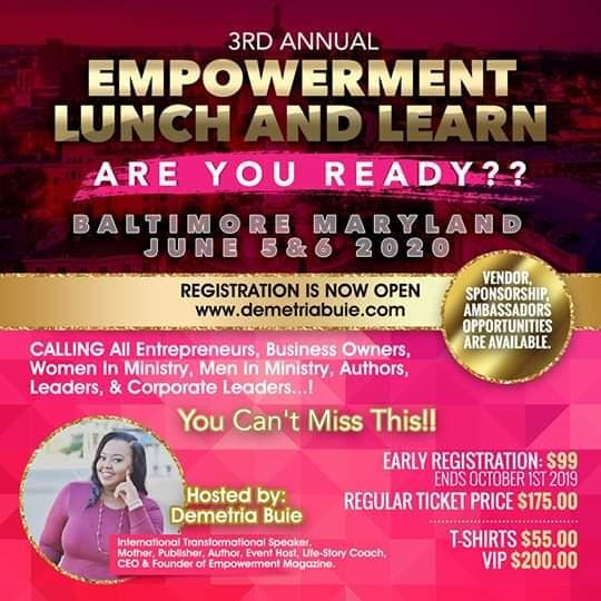 3rd Annual Empowerment Lunch & Learn 