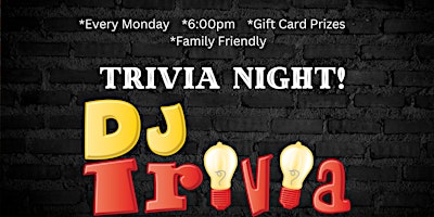 Primaire afbeelding van DJ Trivia- Mondays at Jeffersons in Rockmart