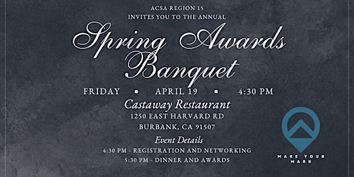 Immagine principale di ACSA Region 15 Spring Awards Banquet 