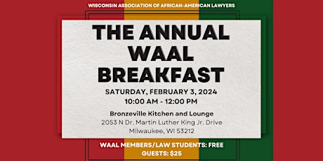 The Annual WAAL Breakfast primary image