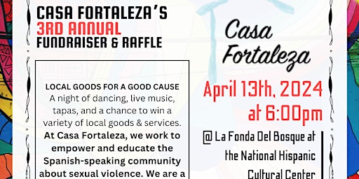 Imagem principal do evento Casa Fortaleza 3rd Annual Fundraiser | Live Music | Tapas & Drinks | Raffle