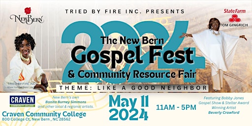 Imagem principal do evento The New Bern Gospel Fest and Community Resource Fair