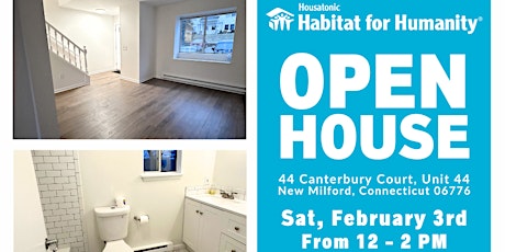 OPEN HOUSE, CANTERBURY COURT NEW MILFORD,  AFFORDABLE HOUSING WITH HABITAT! primary image