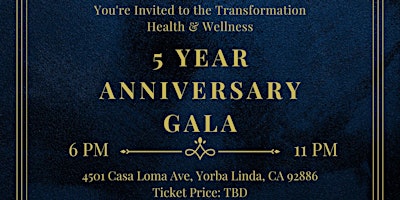 Hauptbild für 5 Year Anniversary Gala