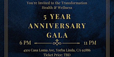 5 Year Anniversary Gala