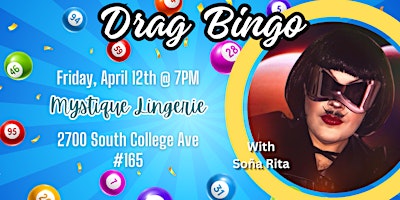 Imagem principal do evento Drag Bingo with Soña Rita at Mystique Lingerie