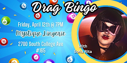 Primaire afbeelding van Drag Bingo with Soña Rita at Mystique Lingerie