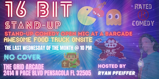 Primaire afbeelding van Rated R Comedy Presents 16-Bit Stand-Up Hosted By Ryan Pfeiffer