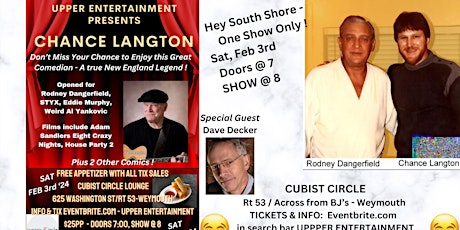 Imagem principal de Comic CHANCE LANGTON - New England Legend in Weymouth FEB 3rd