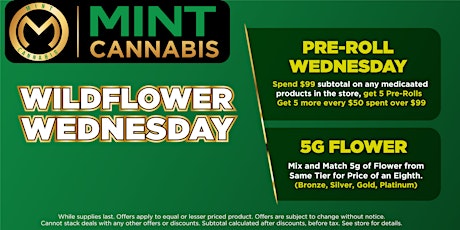 Wildflower Wednesday Cannabis Bonanza!