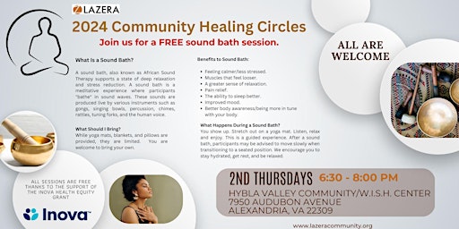 Healing Circles - Community Sound Bath (THOUGHTFUL THURSDAYS)  primärbild
