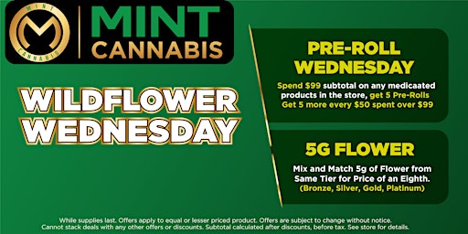 Hauptbild für Wildflower Wednesday Cannabis Bonanza!