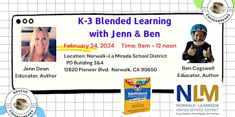 Imagen principal de K-3 Blended Learning with Jenn and Ben