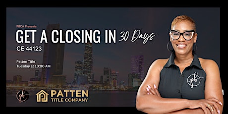 FREE Get  A Closing in 30 Days Real Estate CE 44123