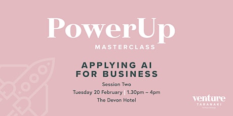 PowerUp Masterclass - Understanding and applying AI for business - PM primary image