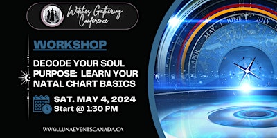 Imagem principal do evento DECODE YOUR SOUL PURPOSE - LEARN YOUR NATAL CHART BASICS