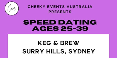 Imagen principal de Sydney speed dating for ages 25-39 in Surry Hills- Cheeky Events Australia