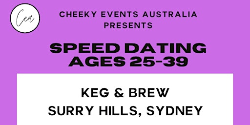 Hauptbild für Sydney speed dating for ages 25-39 in Surry Hills- Cheeky Events Australia