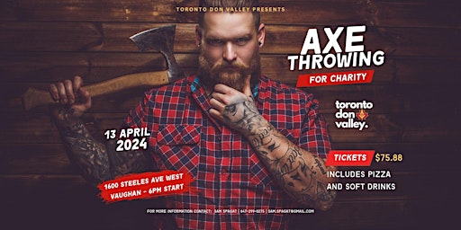 Immagine principale di Toronto Don Valley - 6th Annual Axe-throwing for Charity 