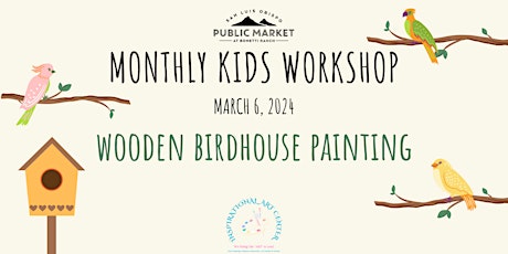 Wooden Birdhouse Painting primary image