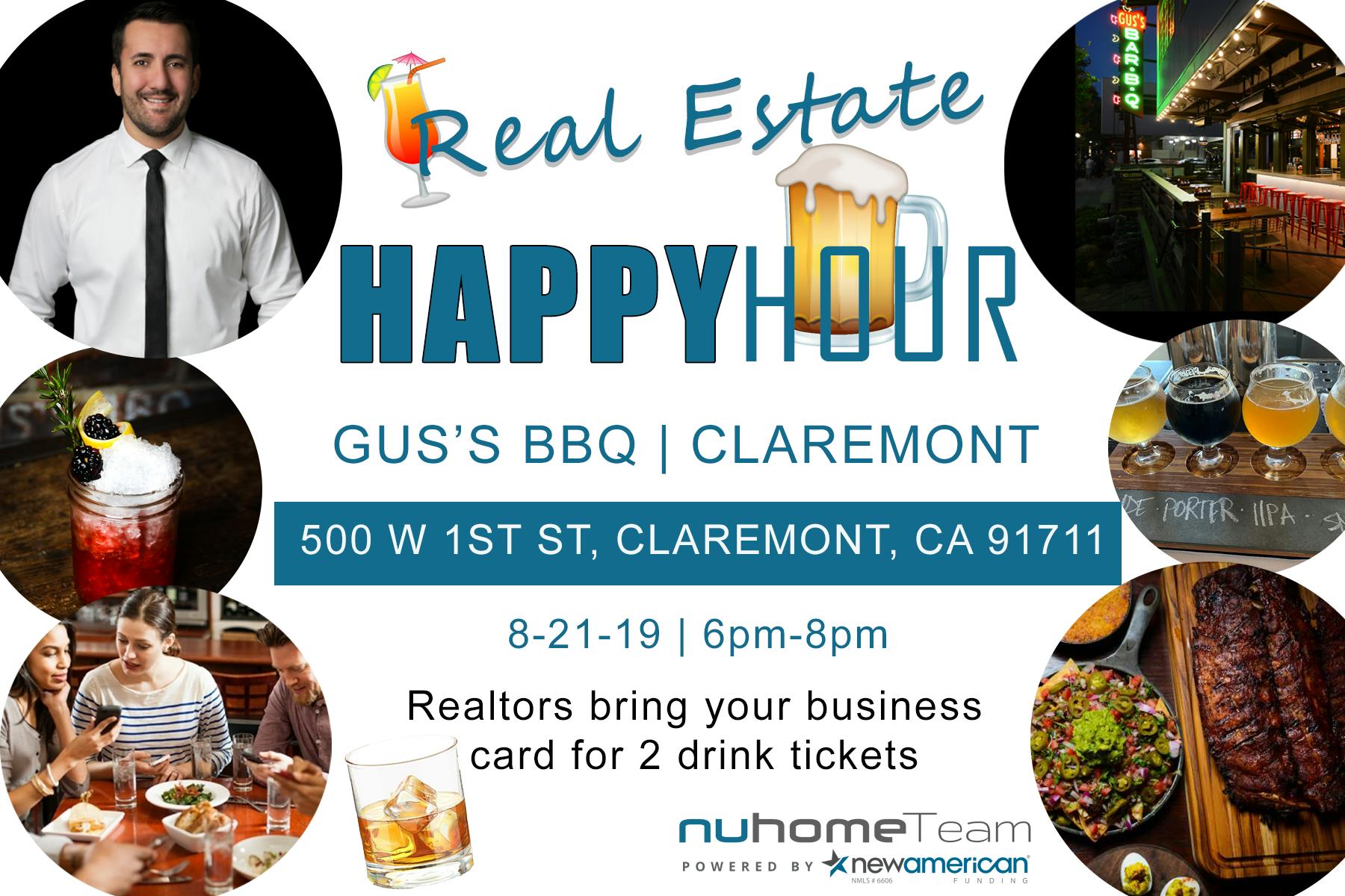 Real Estate Happy Hour Event At Gus's BBQ