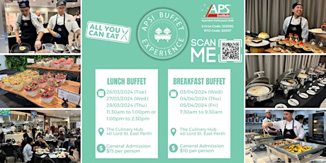 Breakfast Buffet Experience - 3, 4 and 5th of April - APSI