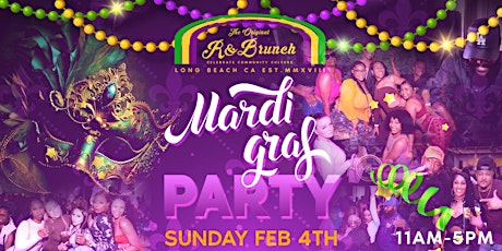 Immagine principale di R & Brunch Mardi Gras, Presented by Urban Society Long Beach 