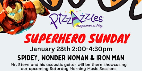 Superhero Sunday with Spidey, Wonder Woman and Iron Man primary image