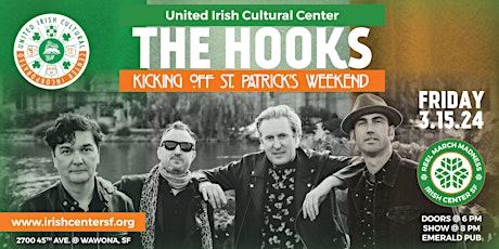 Primaire afbeelding van The Hooks—St. Patrick's Weekend Opener