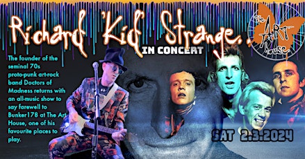 Primaire afbeelding van Richard 'Kid' Strange (Dr's of Madness) // Art House // Sat 2.3.2024