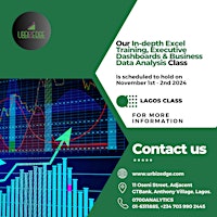 Imagem principal de In-depth Excel Training, Executive Dashboards & Business Data Analysis