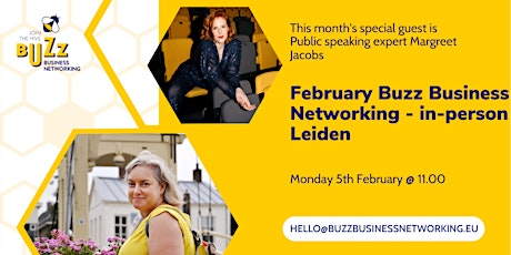 Imagen principal de February 2024 Buzz Business Networking Meet Up – Leiden