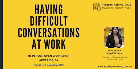 Having Difficult Conversations at Work (workshop)