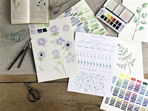 Bereavement focused botanical watercolours workshop by Kate Hall