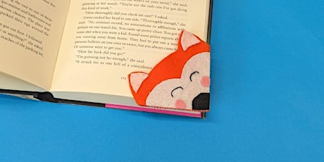 Felt Fox corner bookmark - Free  Adult Craft Workshop primary image