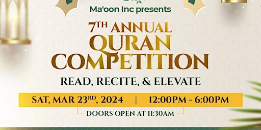 Imagen principal de Ma'oon Quran Competition 2024
