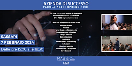 Imagen principal de Azienda di Successo - Sassari | 7/02/24