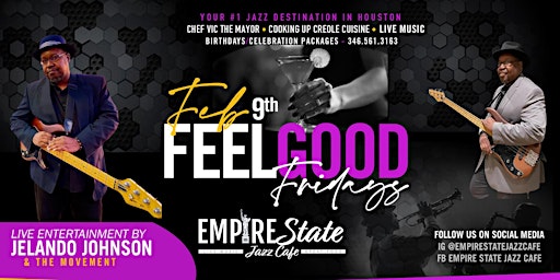2/9  - Feel Good Fridays with Jelando Johnson and the Movement primary image