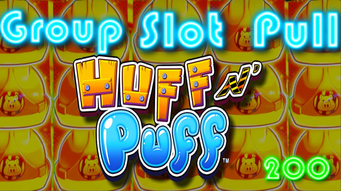 Huff and puff slot machine video