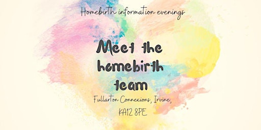 Imagem principal do evento Meet the homebirth team