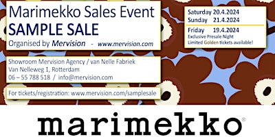 Marimekko Sample Sale 2024 primary image