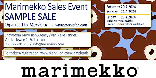 Marimekko Sample Sale 2024 primary image