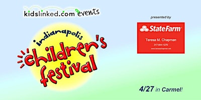 Imagem principal do evento Indianapolis-Carmel Children’s Festival-4/27 Event Registration (12- 3PM)