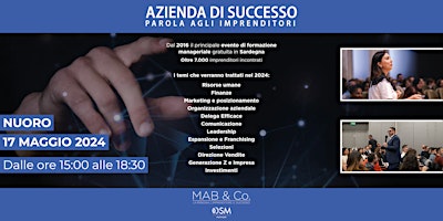 Imagem principal de Azienda di Successo - Nuoro | 17/05/24