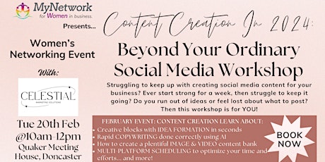 Imagen principal de Content Creation In 2024: Beyond Your Ordinary Social Media Workshop