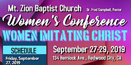 Mount Zion Baptist Church Women's Conference primary image