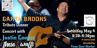 GARTH BROOKS tribute dinner concert with JUSTIN COOPER primary image