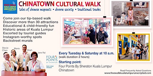 Chinatown Cultural Walk in Kuala Lumpur (tip-based)-Saturday session