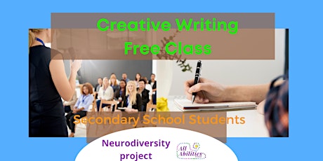 Hauptbild für FREE CLASS: Creative Writing For Teens